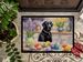 Decorating Easter Black Labrador Retriever Doormat Front Door Mat Indoor Outdoor Rugs For Entryway, Non Slip Washable Low Pile, 24H X 36W_maomaolike.com