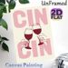 Cheers Themed Painting Poster, Minimalist Retro Style Poster, Hands Clinking Wine Glasses With "CIN CIN" Text, Brings Warm Festive Atmosphere Ideal_maomaolike.com