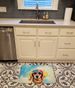 Dachshund Hippie Dawg Memory Foam Kitchen Mat Machine Washable Anti-Fatigue Mat Cushion Comfort Bath Mat Or Kitchen Rug_maomaolike.com