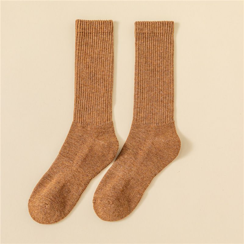 Thick socks men's winter high socks autumn and winter fleece-lined thick warm socks women's Terry socks winter sports stockings_maomaolike.com
