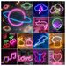 LED Neon Sign With USB/Battery For Bar Bedroom Game Room Wedding Party Wall Decor Christmas Gift Customizable Lighting_maomaolike.com
