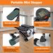 Stepper For Exercise Mini Fitness Stepper With 2 Resistance Bands LCD Monitor Max 330.7LBS Load Stair Stepper Quiet Stepper_maomaolike.com