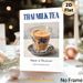 Thai Milk Tea Painting Poster, Vintage-style Elegant Blue-Patterned Glass Of Creamy Thai Milk Tea Poster, Brings Exotic Culinary Charm, Suitable For_maomaolike.com