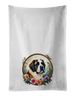 Saint Bernard And Flowers Kitchen Towel Set Of 2 White Dish Towels Decorative Bathroom Hand Towel For Hand, Face, Hair, Yoga, Tea, Dishcloth, 19 X 28", White_maomaolike.com