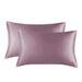 Home & Garden Striped Silky Satin Pillowcase Without Filler For Queen/King_maomaolike.com