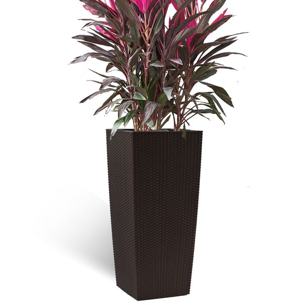 30 In Tall Large Flower Pots Planter With Self-Watering Drainage Holes&Inner Trays Indoor Outdoor Plant Pot With Drain Holes, Water Level Monitor, Inner Bucket For Garden, Patio, Porch, Backyard,Brown_maomaolike.com