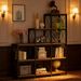 L-Shaped Industrial Ladder 9 Cubes Bookshelf_maomaolike.com