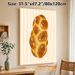 Braided Bread Painting Poster, Warm-toned Realistic Glossy Braided Bread With Sesame Seeds Poster, Appealing Food-themed Decor Suitable For Kitchen_maomaolike.com