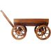 Wood Wagon Flower Planter Pot Stand W/Wheels Home Garden Outdoor Decor_maomaolike.com