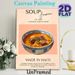 Haitian Soup Joumou Painting Poster, Warm-toned Vintage Illustrative Poster, Cultural Symbolic Pumpkin Beef Soup Art, Ideal For Kitchen And Dining_maomaolike.com