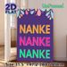 NANKE Typography Painting Poster, Vibrant Retro-style Colorful Lettering Poster, Eye-catching Bold Text Design Ideal For Home Wall Decor, Living Room_maomaolike.com