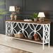 2-Tier Console Table, Industrial Sofa Table Behind Couch_maomaolike.com