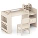 Kids Art Table And Chair Set With Detachable Paper Roll Holder And Cabinet_maomaolike.com