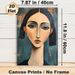 Abstract Female Portrait Painting Poster, Elegant Modern Abstract Style Poster, Artistic Decorative Piece With Bold Lines And Muted Tones, Ideal For_maomaolike.com