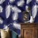New Feather Wallpaper Self-Adhesive Waterproof Moisture-Proof Bedroom Background Wall Removable Decorative Sticker_maomaolike.com
