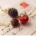 Animal Pendant Unique Delicate Women Brass Clavicle Chain Comfortable Fruit Easter Egg Necklace For Date_maomaolike.com
