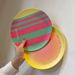 INS Checkerboard Bamboo Fiber Eco-Friendly Anti-Fall Breakfast Western Salad Tableware Dinner Dessert Plate_maomaolike.com