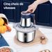 Electric Meat Grinders 5L Crusher Stainless Steel Multifunctional Vegetable Slicer Processor Chopper For Homemade Food_maomaolike.com