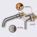 Wall Mount Faucet For Bathroom Sink Or Bathtub, Single Handle 2 Holes Brass Rough-in Valve Included, Brushed Nickel_maomaolike.com