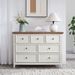 Modern 6 Drawers Dresser 6 Drawers Cabinet,Chest Of Drawers Closet Organizers And Storage Clothes Storage Drawers Cabinet For Living Room, Farmhouse Dresser Organizer BEIGE_maomaolike.com