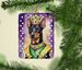 Terrier King Of Mardi Gras Porcelain Ornament Christmas Tree Hanging Decorations For Home Christmas Holiday, Rectangle, Gift, Multicolor_maomaolike.com