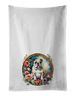 English Bulldog And Flowers Kitchen Towel Set Of 2 White Dish Towels Decorative Bathroom Hand Towel For Hand, Face, Hair, Yoga, Tea, Dishcloth, 19 X 28", White_maomaolike.com