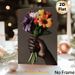 Hand Holding Colorful Flower Bouquet Painting Poster, Vibrant Realistic Floral Art Poster, Elegant Decorative Artwork Ideal For Living Room, Bedroom_maomaolike.com
