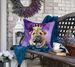 Shar Pei King Of Mardi Gras Throw Pillow Machine Washable, Indoor Outdoor Decorative Pillow For Couch, Bed Or Patio, 18Hx18W_maomaolike.com