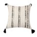 Home Furniture Chenille Yarn Dyed Jacquard Striped Geometric Tassel Pillow Pillowcase In Multiple Sizes_maomaolike.com