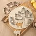 9pcs, Kitten Cat Shaped Cookie Cutters, Pastry Cutter, Biscuit Molds, Baking Tools, Kitchen Accessories_maomaolike.com