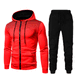 Men's Clothing Autumn and Winter New Men's Casual Cardigan Hooded Sweater 3D Printed Youth Men's Jacket Set_maomaolike.com