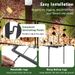 Decorative Garden Fence 8 Pack, 23.5''(H) X 15.3ft (L) Rustproof Metal Fencing Animal Barrier_maomaolike.com