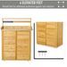 Wooden Potting Bench 3-Tier Storage Cabinet Work Station Table Lockable Organizer With Magnetic Latch Hooks Foot Pads 34.25L Yellow_maomaolike.com