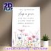 Psalm 4:8 Scripture Painting Poster, Soft Watercolor Wildflower Poster, Calming Faith-based Inspirational Verse Design, Suitable For Bedroom, Living_maomaolike.com