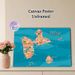 Guadeloupe Islands Map Painting Poster, Vibrant Hand-drawn Illustrated Map Poster, Detailed Travel Guide Design Ideal For Home, Office Or_maomaolike.com