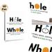 Homophone "Hole & Whole" Educational Painting Poster, Clear Minimalist Typographic & Illustrative Poster, Aids In Distinguishing Confusing Homophones_maomaolike.com