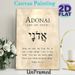 Adonai Religious Verse Painting Poster, Vintage Textured Psalm 16:1-2 Scripture Poster, Inspirational Spiritual Wall Decor For Home, Prayer Room_maomaolike.com