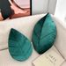 Home Garden Green Plant Leaf Rainforest Pillow Simple Home Fabric Hug Waist Cushion Cushion_maomaolike.com