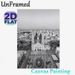 City Cathedral Aerial View Painting Poster, Monochrome Classic Architectural Urban Scene Poster, Elegant Vintage-style Wall Decor Suitable For Living_maomaolike.com
