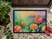 Chrysanthemums In Watercolor Doormat Front Door Mat Indoor Outdoor Rugs For Entryway, Non Slip Washable Low Pile, 24H X 36W_maomaolike.com