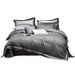 High-End Light Luxury Style 100S Long-Staple Four-Piece Set Thousand Frame Color Jacquard Full Pure Cotton Wide Edge Duvet Cover B_maomaolike.com