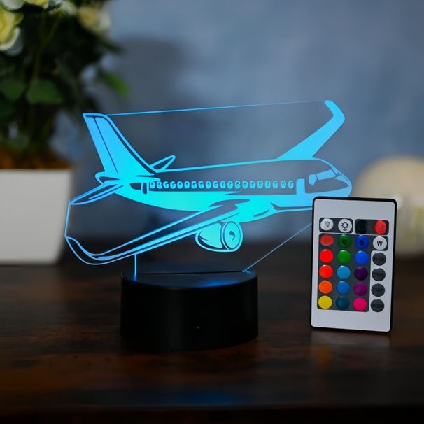 Cross-Border Exclusive For Aircraft Fighter Helicopter Series 3D LED Optical Illusion Gift Night Light Bedside Lamp_maomaolike.com