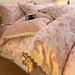 2026 Spring New 100% Brushed Thickened Pure Cotton Vintage Style Lace Quilt Cover Bed Sheet Three-Piece Bedding Set 4_maomaolike.com