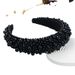 Hairband Baroque Sponge Pearl Hair Ornament Women's Handmade Nail Bead Multi Color European and American Wide Edge Headband_maomaolike.com