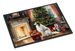 Borzoi Cozy Christmas Doormat Front Door Mat Indoor Outdoor Rugs For Entryway, Non Slip Washable Low Pile, 24H X 36W_maomaolike.com