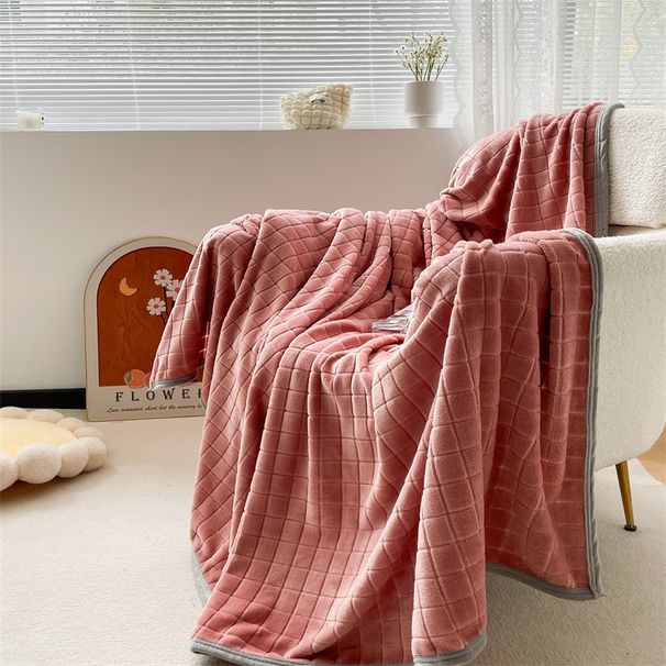 Home Textile Soft Touch Flower Blanket Thick Warm Bed Sheet Coral Velvet Cover Blanket Nap Air Conditioning Blanket Gift Blanket_maomaolike.com