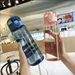 Sports Transparent Water Portable Gym Travel Clear Leakproof Drinking Frosted Bottle 780ml_maomaolike.com