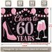 60th Birthday Party Banner - 2D Flat Polyester Backdrop, Wall Hanging Photo Props, Birthday Party Decor_maomaolike.com