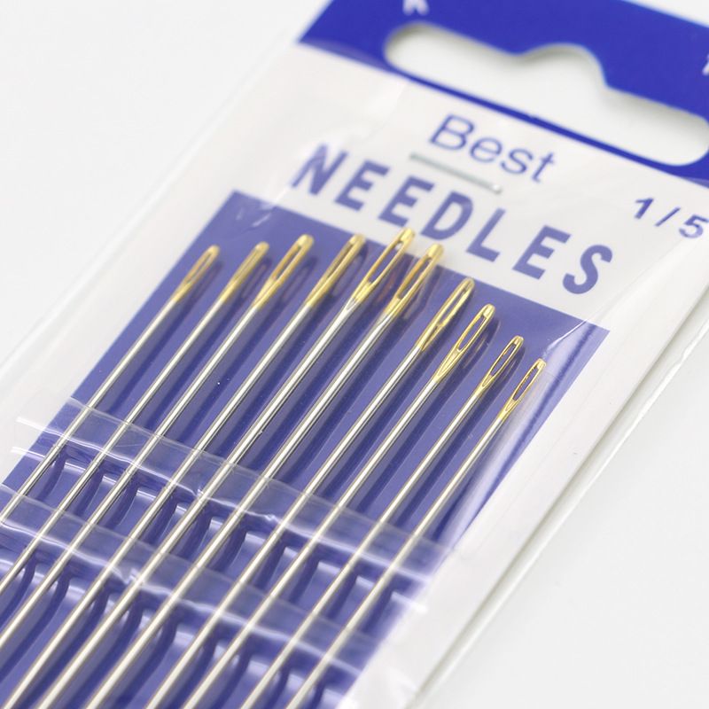 Large Hole Sewing Gold Tail Needle Sewing Needle_maomaolike.com