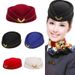 Hot Sale Airline stewardess Flight attendant hat Air Hostess Formal Uniform for steward trainman train conductor member_maomaolike.com